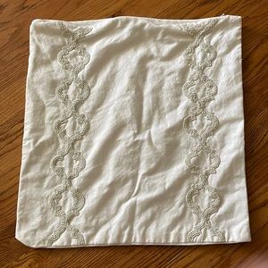 Iman Home 17x17 Beaded Pillow Case